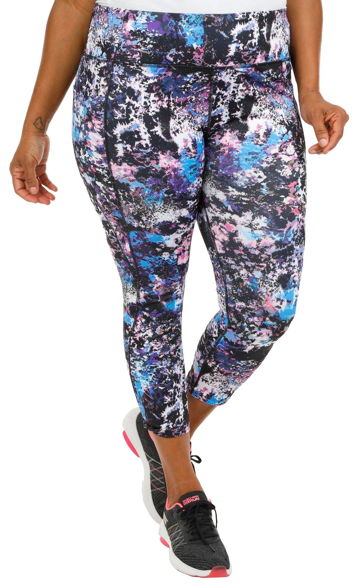 Plus 23 in. Splash Print Pocket Capri
