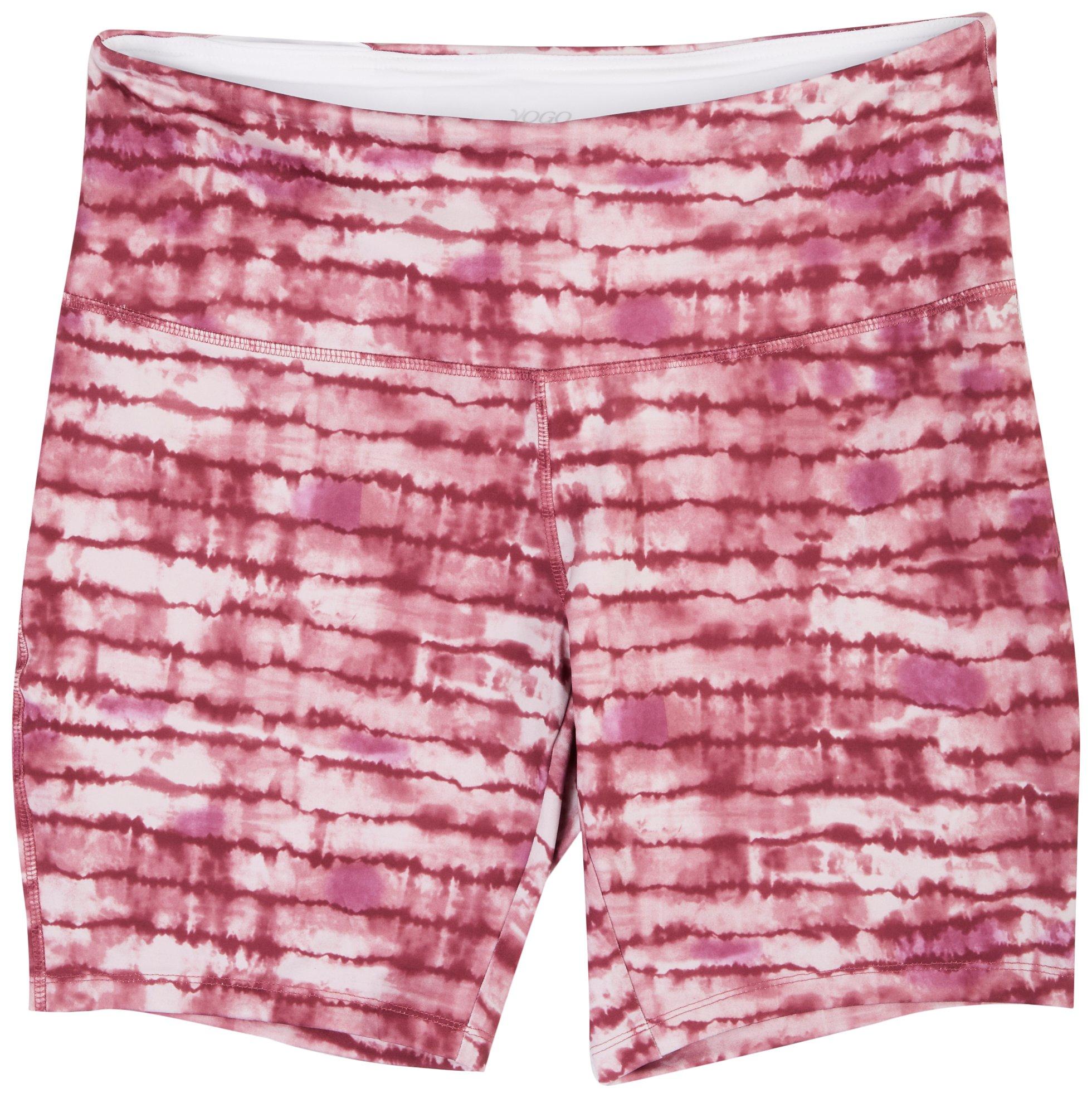 Plus 9 in. Athletica Tie Dye Bike Shorts