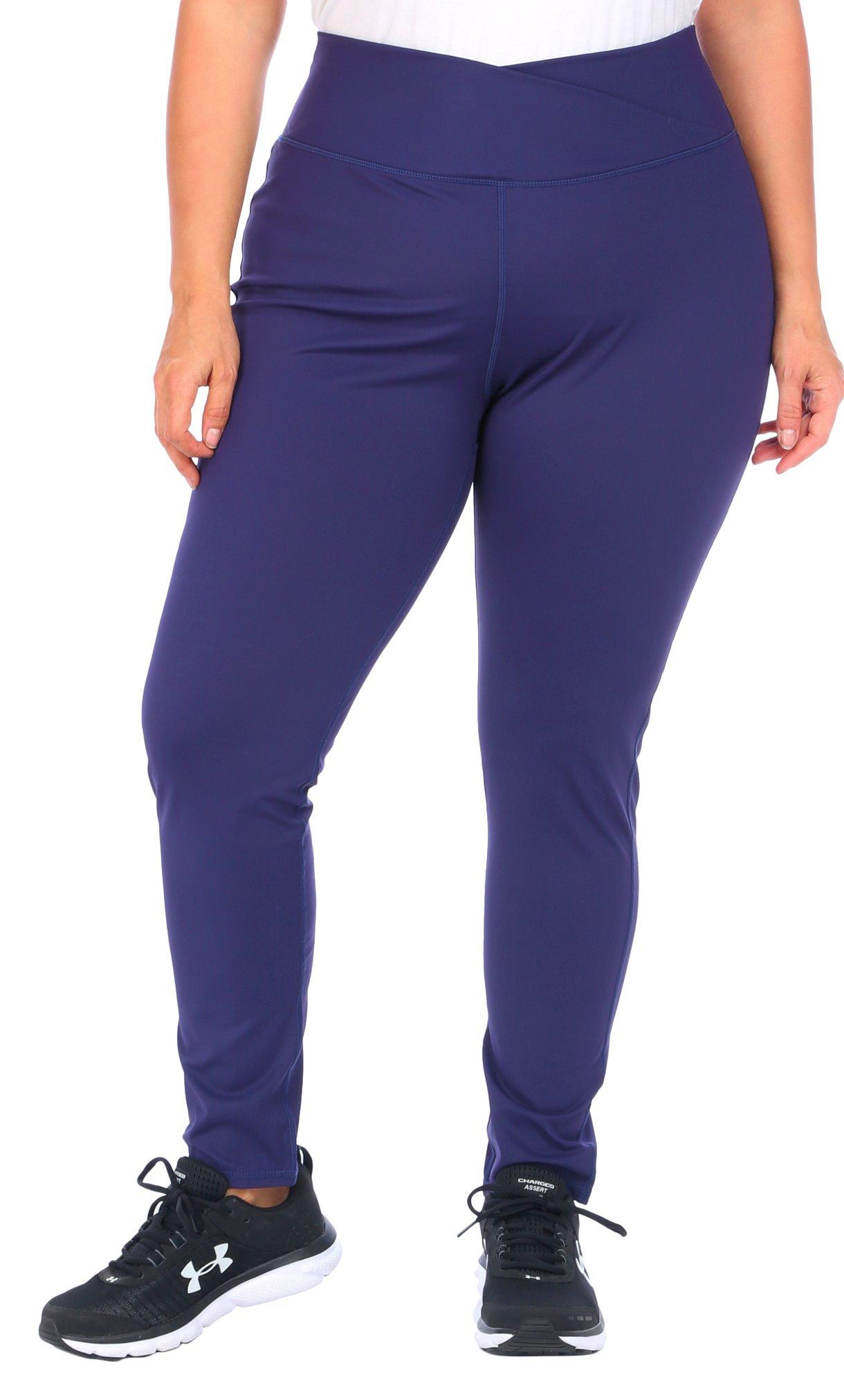 Plus 31 in. Solid Crossover Waistband Leggings