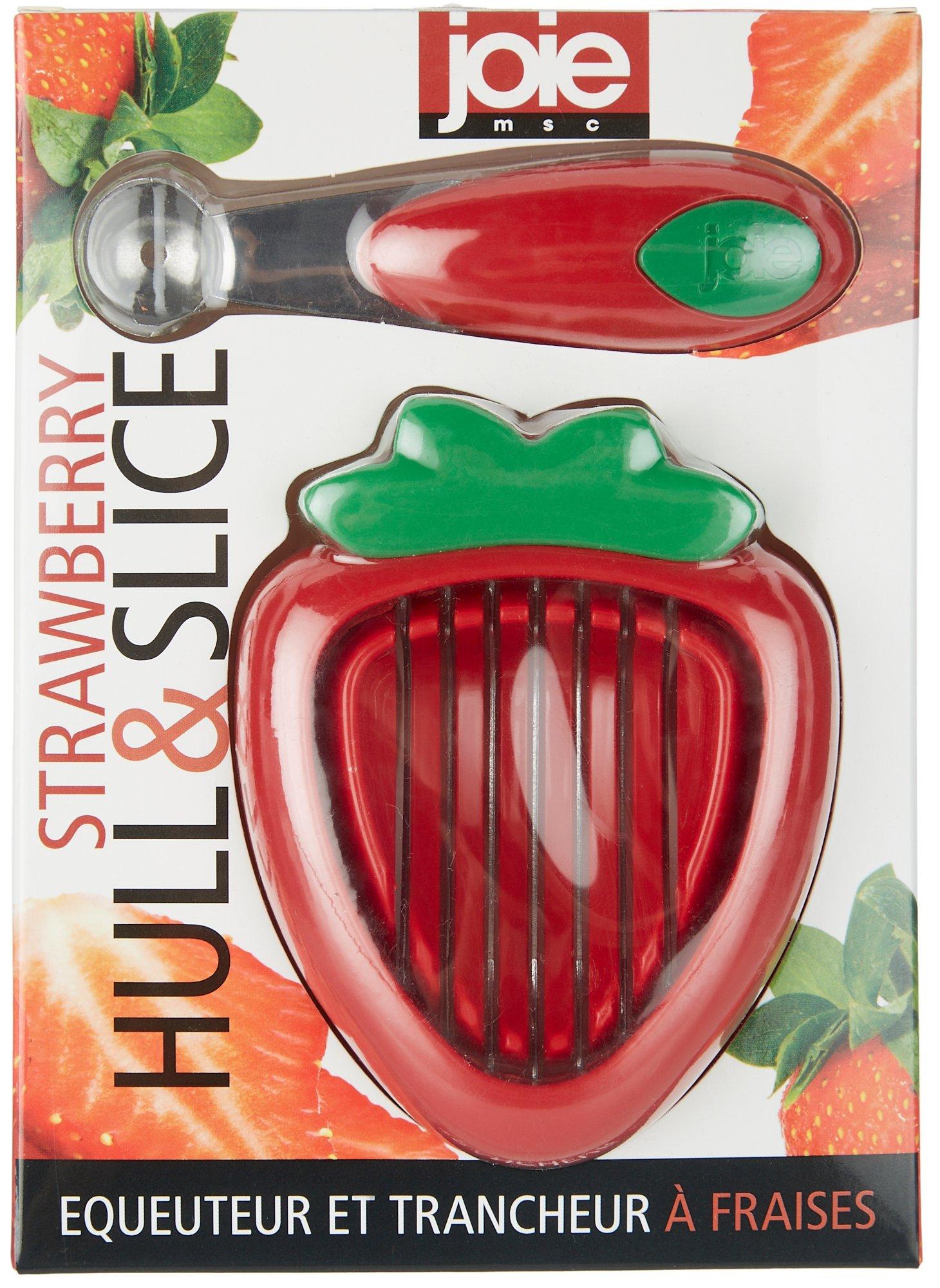 2pc Strawberry Hull And Slicer