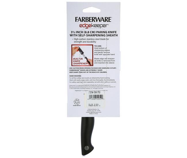  Farberware Edgekeeper 3.5-Inch Paring Knife with Self