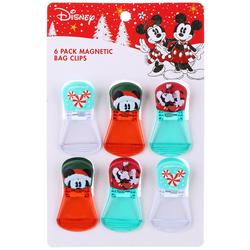 6pc. Magnetic Holiday Mickey and Minnie Bag Clips