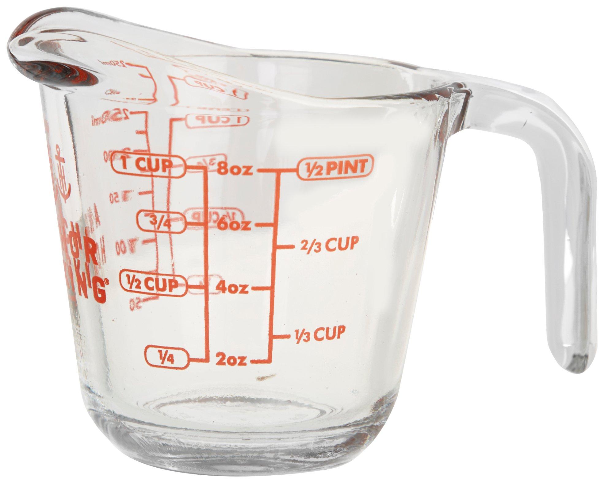 8 oz Glass Measuring Cup - Anchor - Jar Store