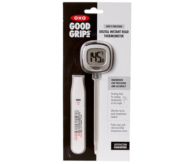 OXO Digital Instant Read Thermometer  Instant read thermometer, Oxo, Cool  kitchen gadgets
