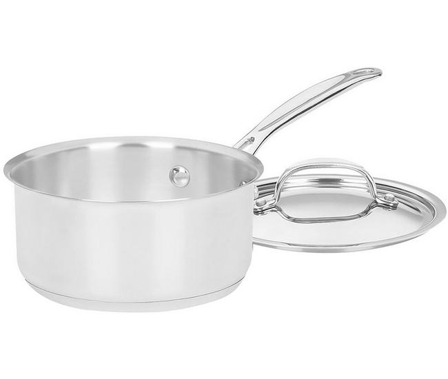 Cuisinart Chefs Classic Stainless 3 Qt. Saucepan w/Cover 