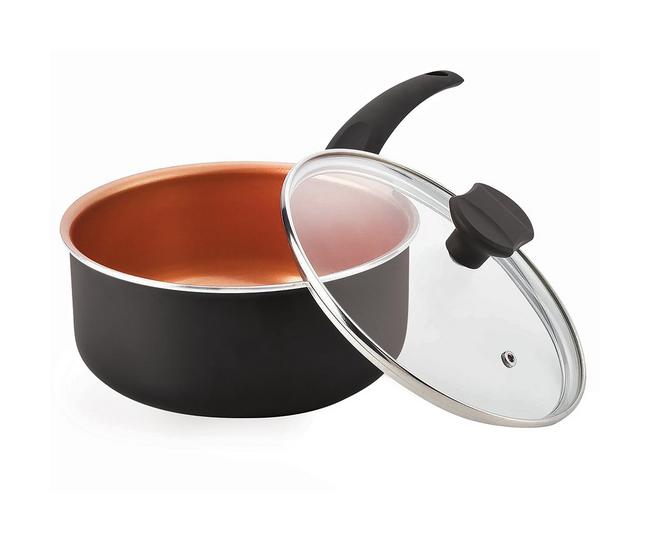 Iko 10'' Copper Collection Ceramic Fry Pan - Black - One Size