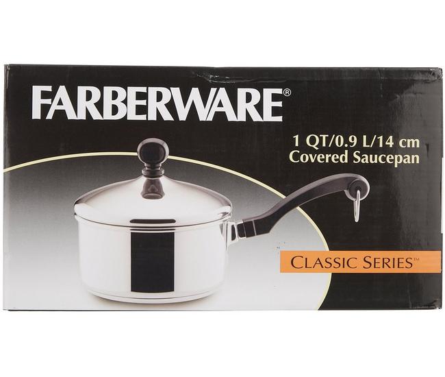 Farberware Classic Stainless Steel 1-Qt. Covered Saucepan