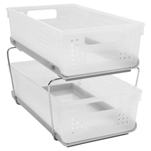 Madesmart Two Tier Organizer With Dividers