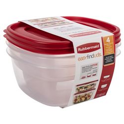 Rubbermaid 4 Pc Value Pack Food Storage Containers