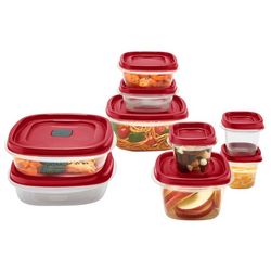 Rubbermaid 18 Pc Easy Find Food Storage Containers