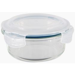 Home Basics 21 oz. Borosilicate Glass Round Food Storage
