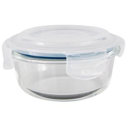 Home Basics 13 oz. Borosilicate Glass Round Food Storage