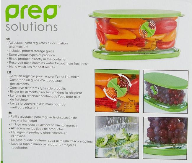 Progressive 4-piece Produce Keeper- Keeps Fruit and Vegetables Fresh 