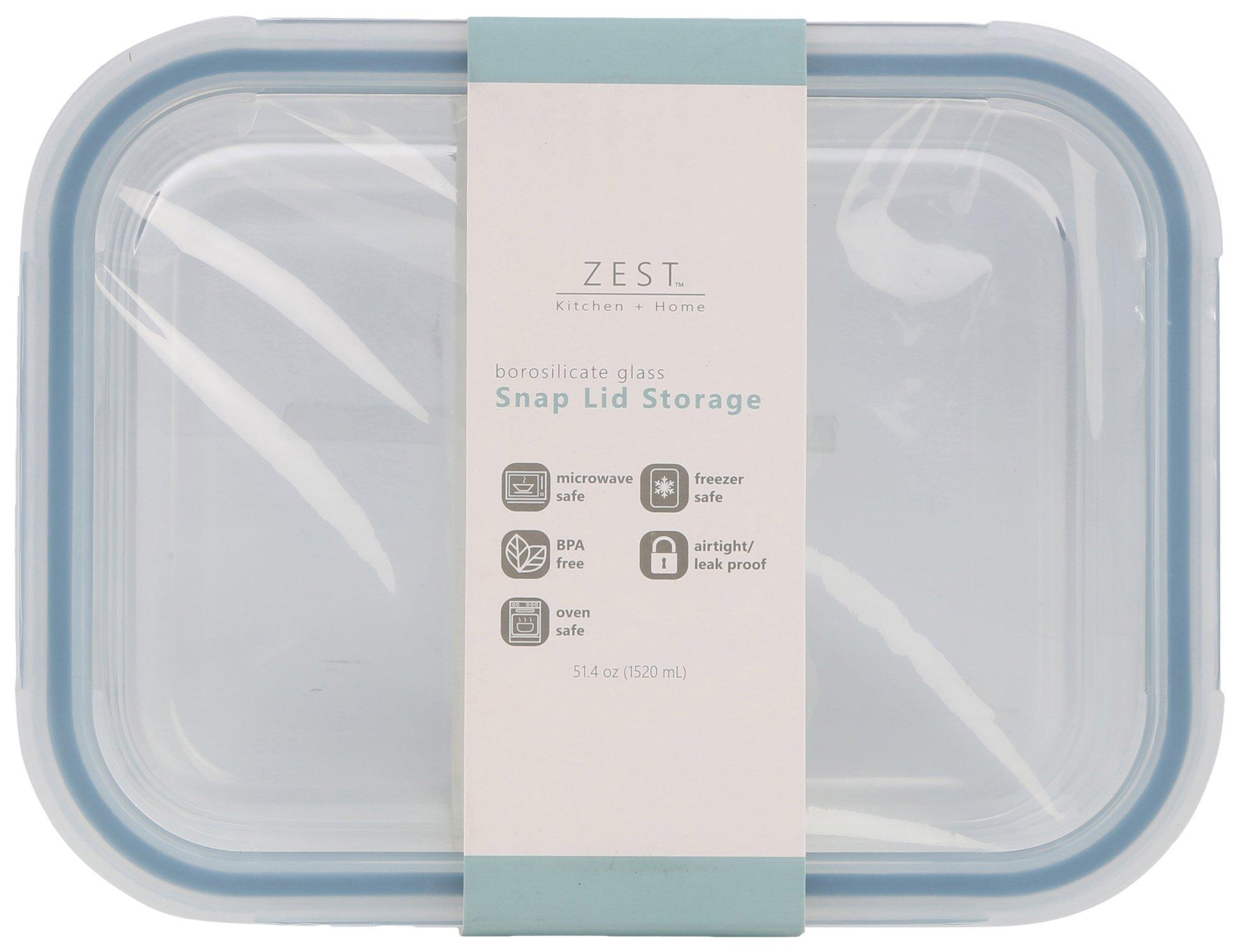 OXO Prep & Go 3.3 Cup White Rectangular Polypropylene Food Storage Container  with Snap-On Lid