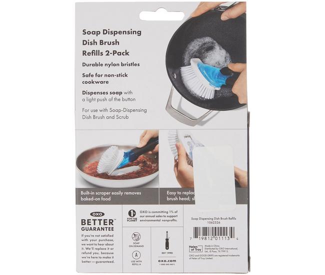 Good Grips Soap Dispensing Palm Brush Refills - 2pack ,NEW , FREE SHIPPING  USA