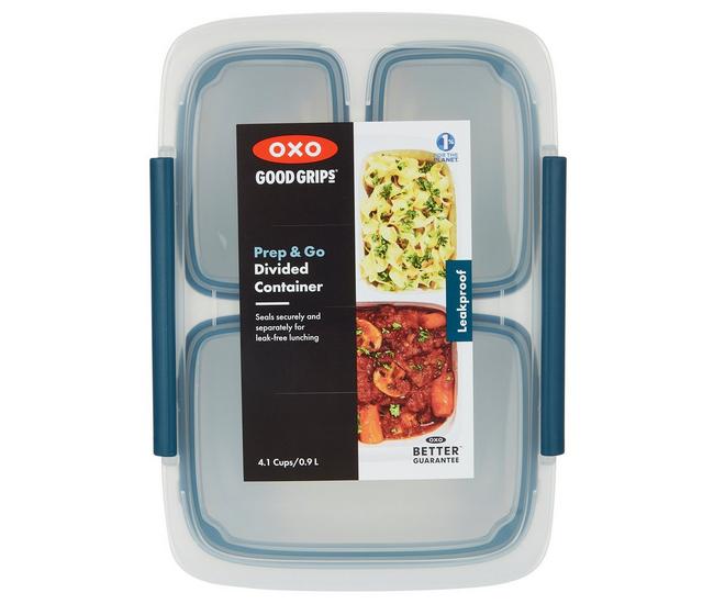 OXO's Divided Container Is Perfect for Meal-Prep Lunches, Plus 7 More  On-Sale Food Storage Containers We Love