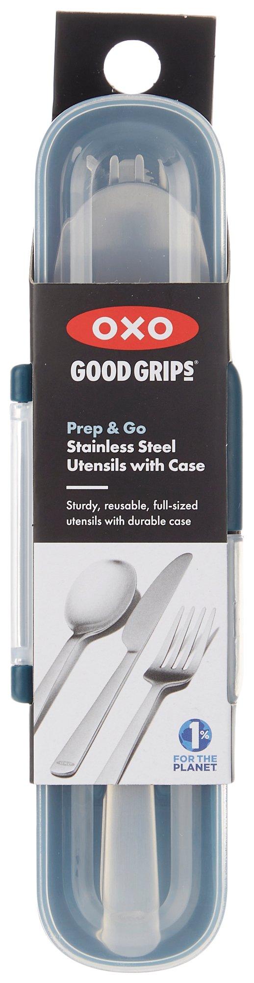 Prep & Go Stainless Steel Utensils With Case