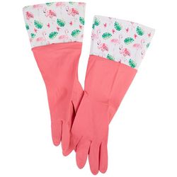 Home Expressions Flamingo Rubber Gloves