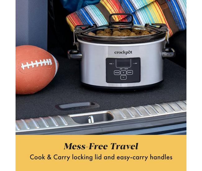  Toastmaster 4-Quart Digital Slow Cooker with Locking