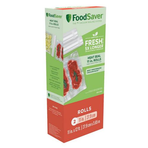 Food Saver 2-Pack 11x12inch Vacuum Sealer Rolls