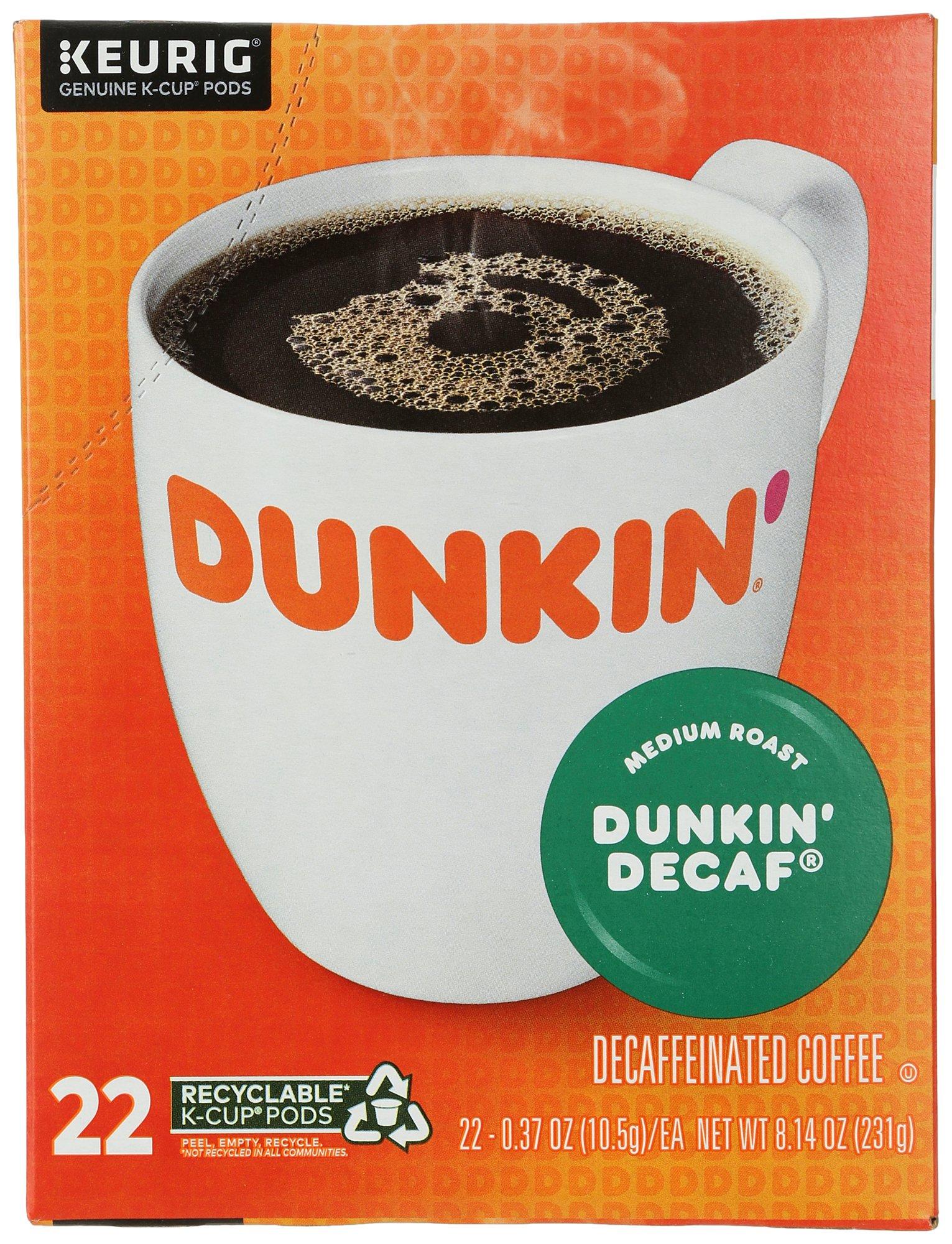 Dunkin Decaf Medium Roast Coffee K-Cups