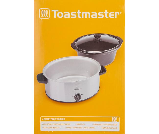Toastmaster 4-Quart Digital Slow Cooker with Locking Lid (Stainless Steel)