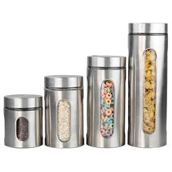 4pc Stainless Steel Canister Set