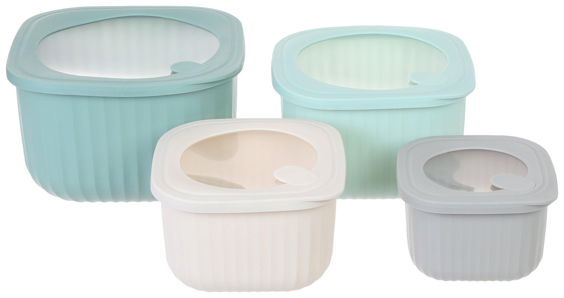 8 Pc Mixing Bowls Set With Vented Lids