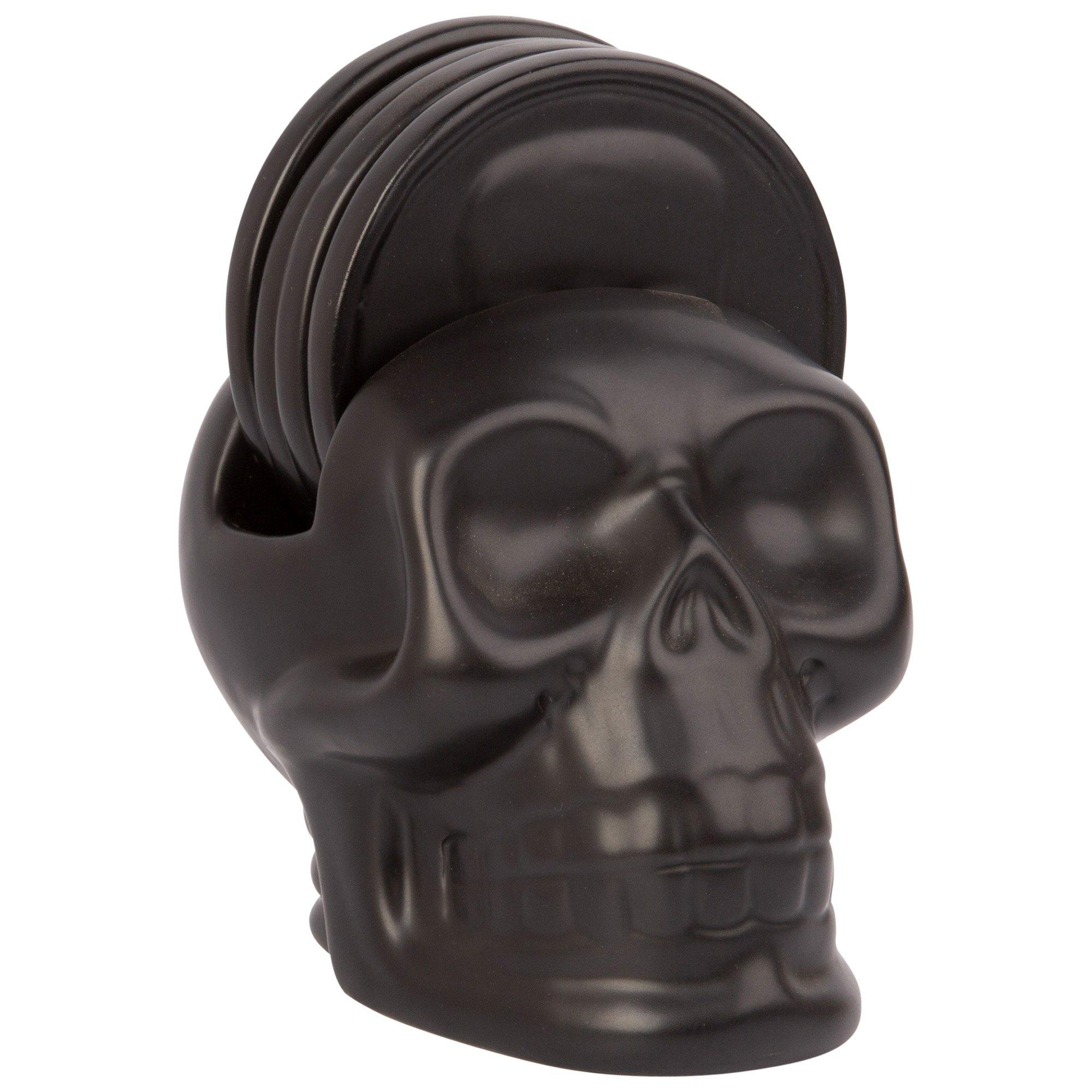 Halloween Skull Coaster Set