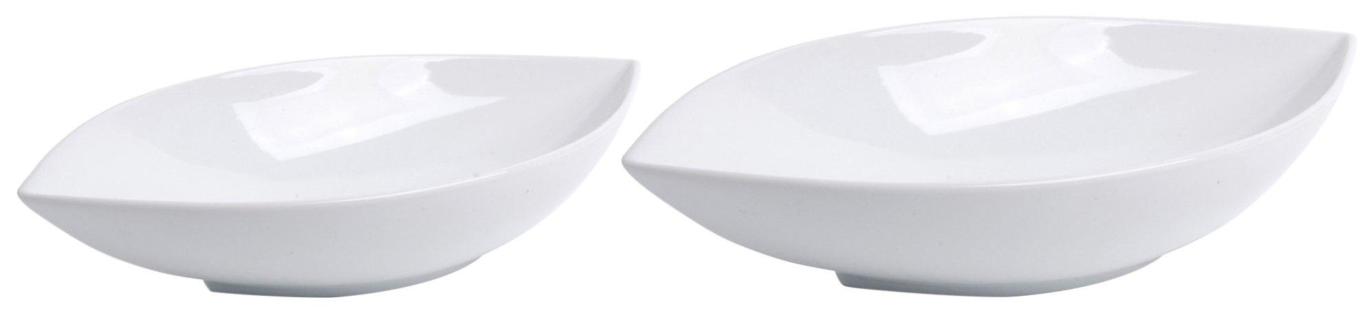 Home Essentials 2 Pc Marquise Shaped Serving Bowl Set