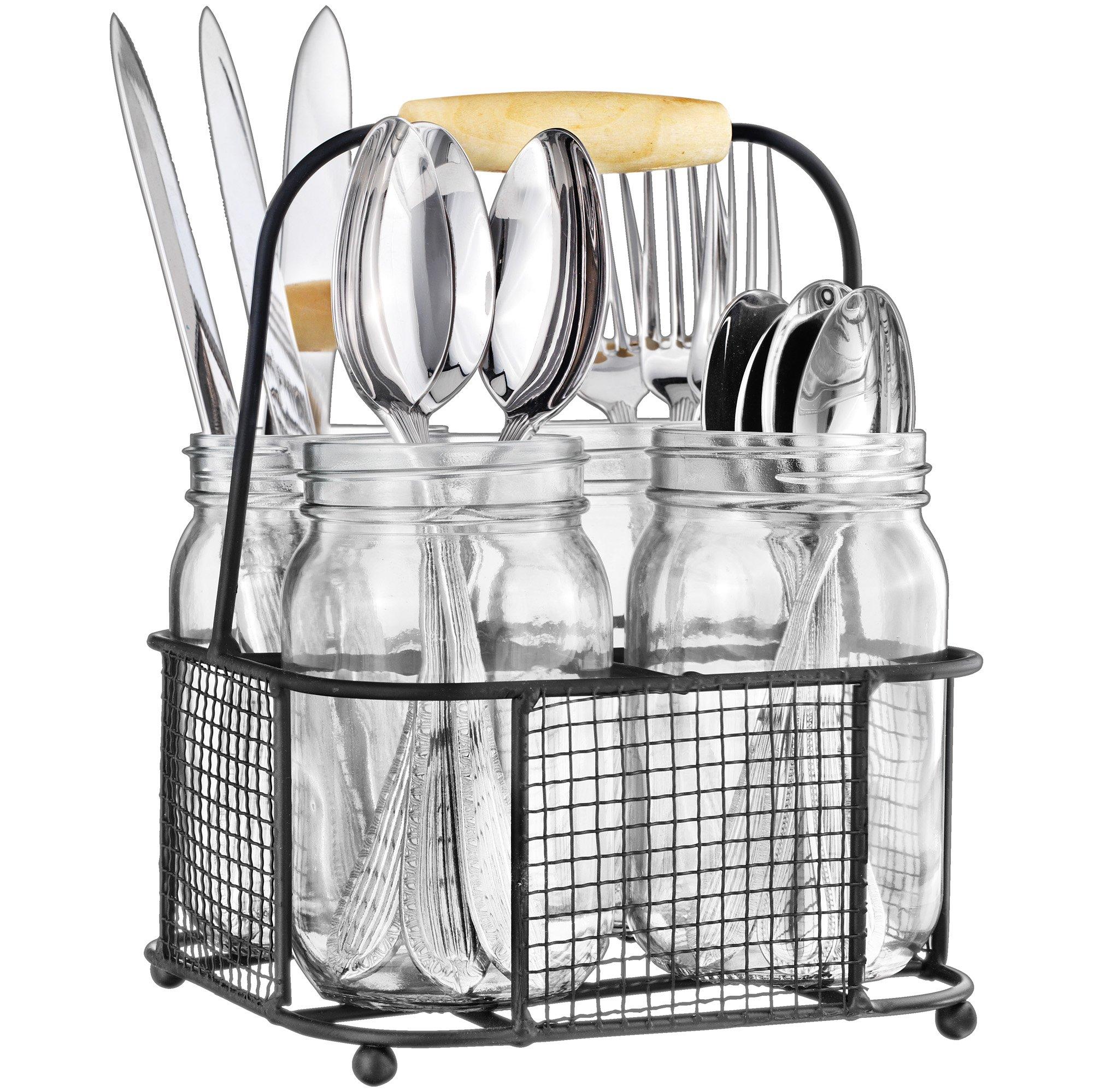 Home Essentials 5pc Flatware Caddy