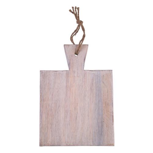 Home Essentials 10 in. Square Light Wood Cutting