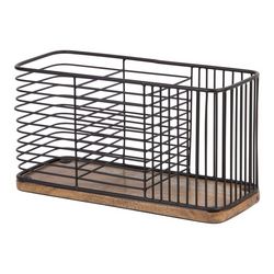 Home Essentials 3-Section Wire Flat Caddy
