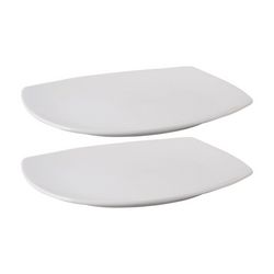 Home Essentials 2 Pc 10 in. Oblong Tray Set