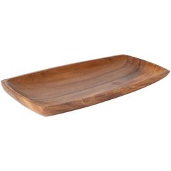 Home Essentials 13 in. Rectangular Wooden Tray