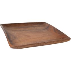 Home Essentials 10 in. Square Wooden Tray