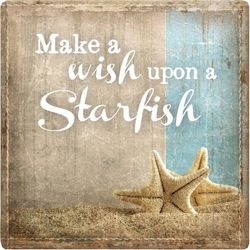 P. Graham Dunn Make A Wish Upon A Starfish Coaster