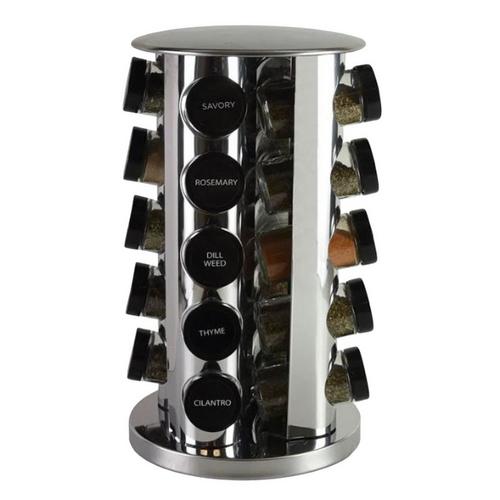 Kamenstein 20-Jar Revolving Tower Countertop Spice Rack