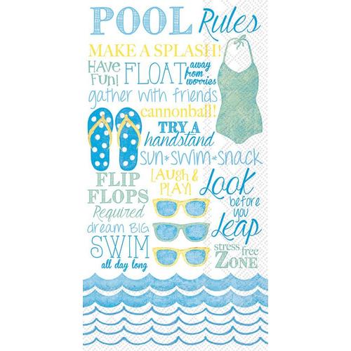 Boston International 16-pk. Pool Rules Guest Towel Set