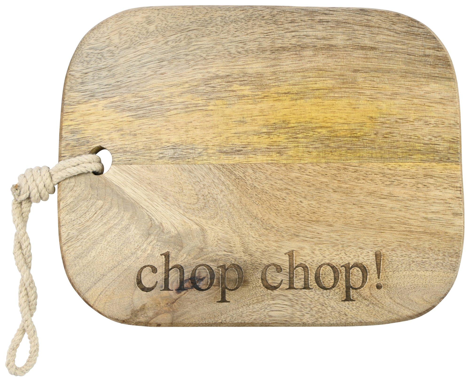 Boston Warehouse 10in Chop Chop Mango Wood Serving