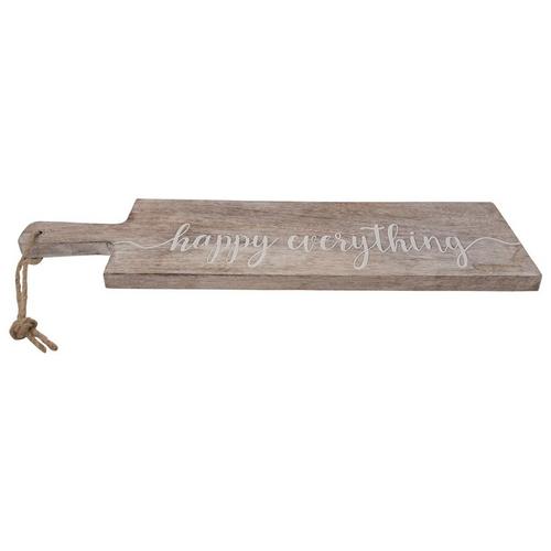 Boston Warehouse 20in Happy Everything Wood Serving Board