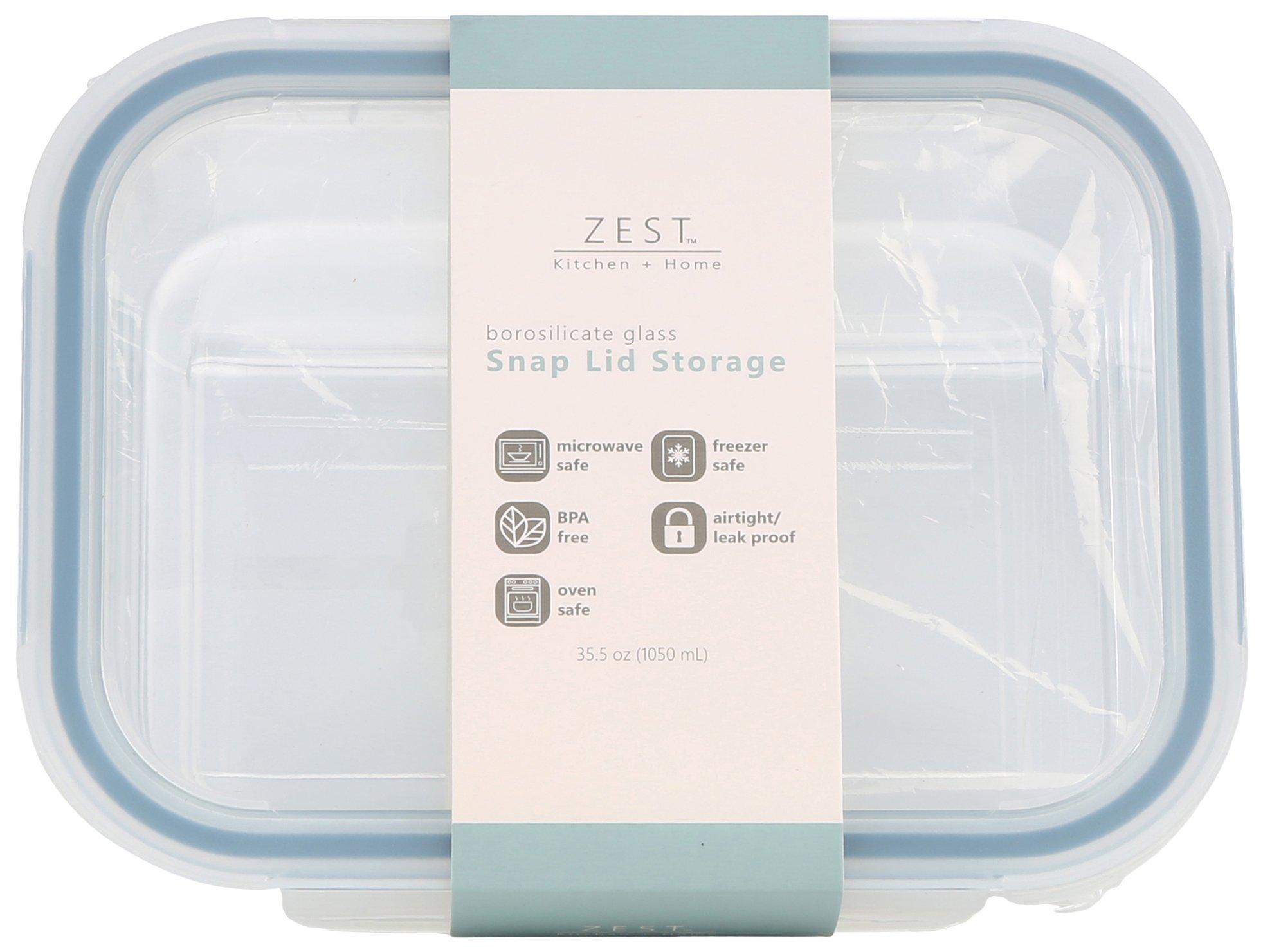 35.5 Oz Leak Proof Snap Lid Storage Container