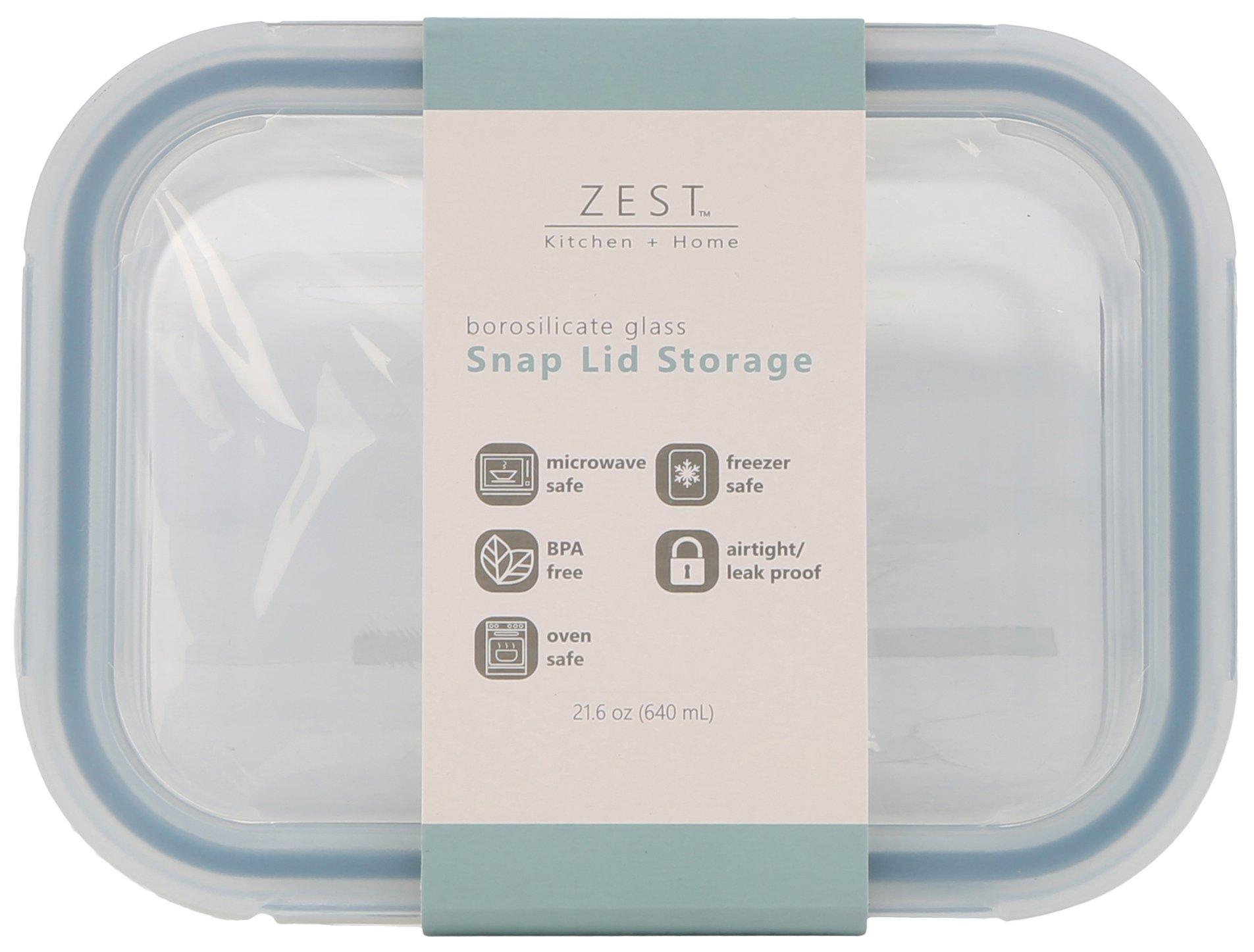 21.6 Oz Leak Proof Snap Lid Storage Container