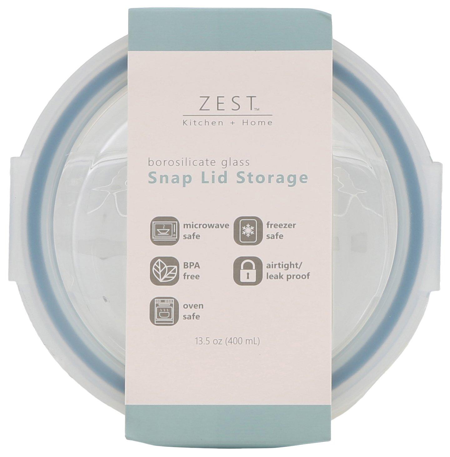 13.5 Oz Round Leak Proof Snap Lid Storage Container