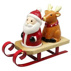 Santa & Rudolph Salt & Pepper Shaker Set
