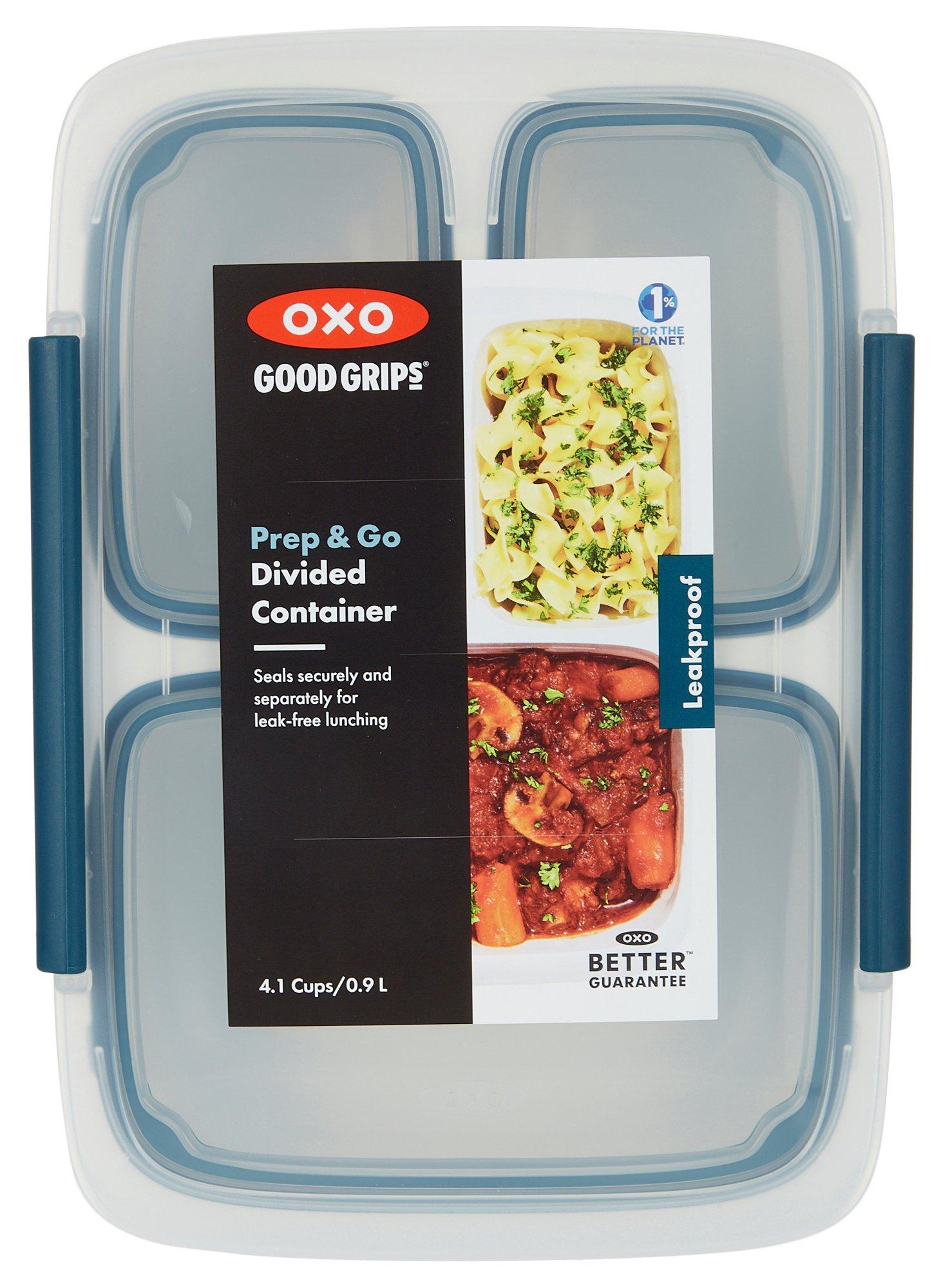 OXO Prep & Go 3 Section Divided Container