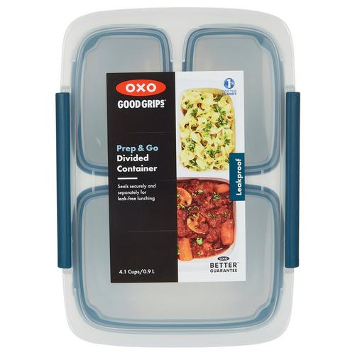 OXO Prep & Go 3 Section Divided Container