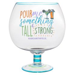 MARGARITAVILLE 102 oz. Tall and Strong Fishbowl Glass