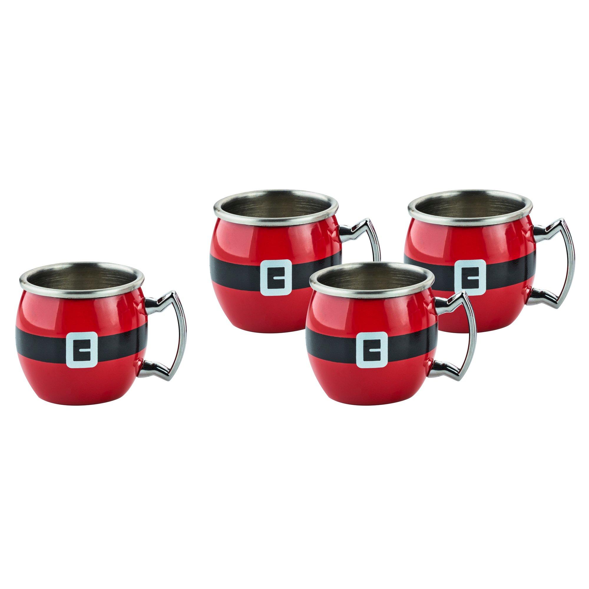 4 Pc Santa's Belt Moscow Mule Shooters
