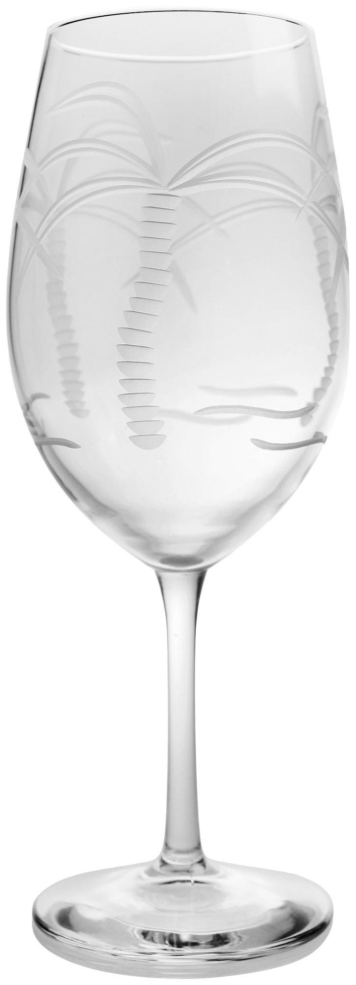 Rolf Glass 18 oz. Palm Tree Wine Goblet